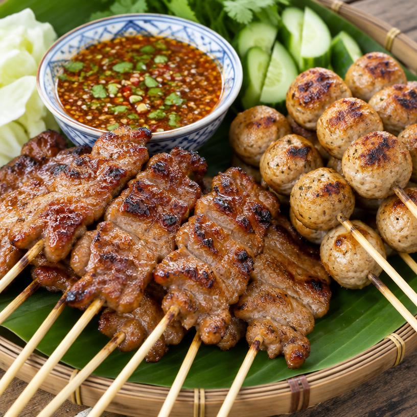 ลูกชิ้น หมูปิ้ง
